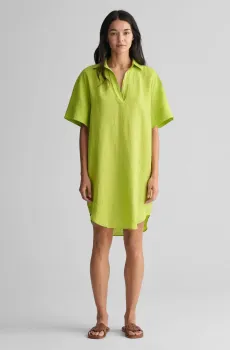 Женское салатовое льняное платье REL SS LINEN CAFTAN Салатовый 40 Gant 4503318