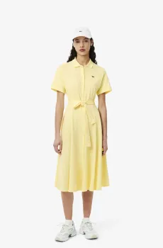 Женское желтое платье Желтый 38 Lacoste EF9621107