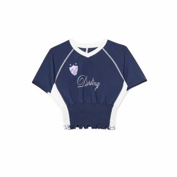 Cropp - Блузка з принтом - темно-синій