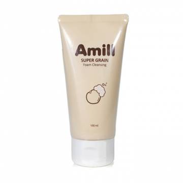 Очищающая пенка для умывания Amill Super Grain Foam Cleansing с зерновыми экстрактами, 100 мл Очищающая пенка для умывания Amill Super Grain Foam Cleansing с зерновыми экстрактами, 100 мл