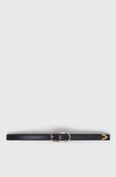 Женский черный кожаный ремень Черный L MAJE MFACE00449_Black