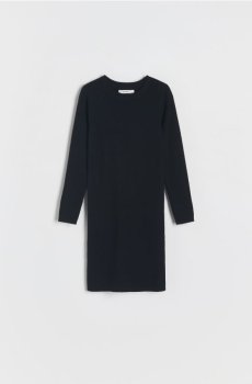 Reserved - Трикотажна сукня - чорний - 048AW-99X
