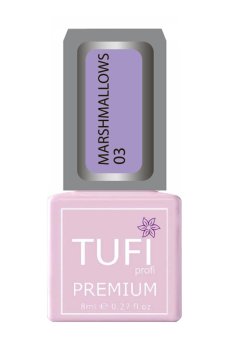 Уценка! Гель-лак для ногтей Tufi Profi Premium Marshmallows 03 Трендовый серый, 8 мл