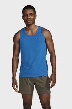 Мужская синяя майка STOPWATCH SINGLET Синий S Saucony SAM800375-SVH