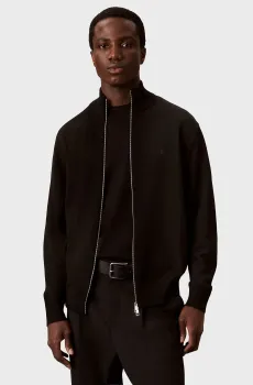 Мужской черный шерстяной кардиган Черный XXL Calvin Klein LV04LH320G