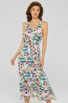 Женский сарафан с узором Разноцветный L MARC&ANDRE CU21-01-2103