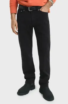 Мужские черные джинсы REGULAR SOFT TWILL Черный 30-32 Gant 1000501
