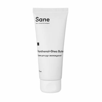 Увлажняющий крем для рук Sane Panthenol + Shea Butter, 75 мл Увлажняющий крем для рук Sane Panthenol + Shea Butter, 75 мл
