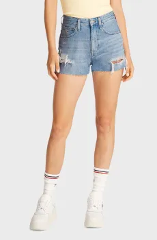 Женские голубые джинсовые шорты HOT PANT Голубой 24 Tommy Jeans DW0DW20095