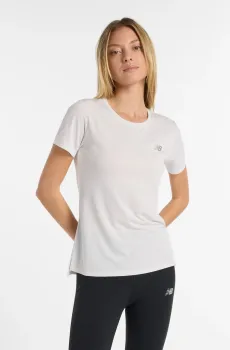 Женская серая футболка Sport Серый S New Balance WT51244GYM