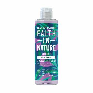 Гель для душа Faith In Nature Relaxing Body Wash с лавандой и геранью, 400 мл Гель для душа Faith In Nature Relaxing Body Wash с лавандой и геранью, 400 мл