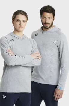 Серые худи TEAM  (унисекс) Серый XXL Arena 004903-550
