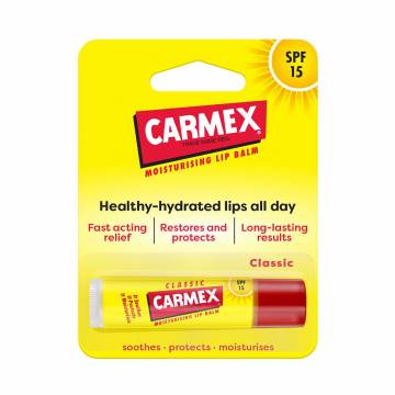 Бальзам-стик для губ Carmex Classic Lip Balm SPF 15 Classic, 4.25 г Бальзам-стик для губ Carmex Classic Lip Balm SPF 15 Classic, 4.25 г