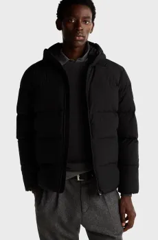 Мужской черный пуховик DOWN HOODED PUFFER JACKET Черный 3XL Tommy Hilfiger MW0MW36599