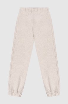 Детские бежевые джинсы с логотипом