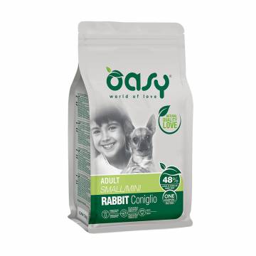 Сухой корм для взрослых собак мелких пород Oasy One Animal Protein Adult Small/Mini с кроликом, 2.5 кг Сухой корм для взрослых собак мелких пород Oasy One Animal Protein Adult Small/Mini с кроликом, 2.5 кг