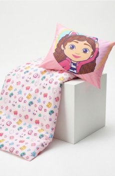 Комплект постільної білизни Gabbys Dollhouse - рожевий