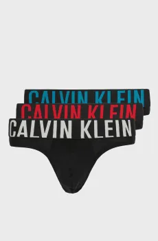 Мужские черные брифы (3 шт) Черный S Calvin Klein 000NB3607A