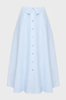 Женская голубая юбка POPLIN Голубой 38 Karl Lagerfeld A2W12005