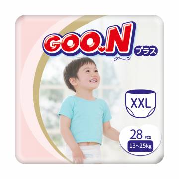 Трусики-подгузники Goo.N Plus унисекс, размер ХXL (для детей 13-25 кг), 28 шт Трусики-подгузники Goo.N Plus унисекс, размер ХXL (для детей 13-25 кг), 28 шт