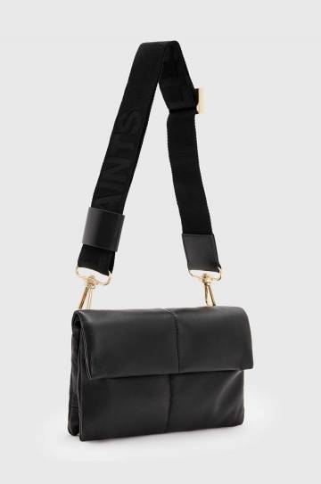 Кожаная сумочка AllSaints EZRA QUILT CROSSBODY цвет чёрный W305XB Кожаная сумочка AllSaints EZRA QUILT CROSSBODY цвет чёрный W305XB