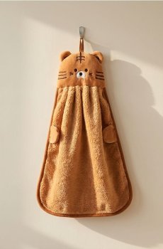 Рушник з мотивом ведмедика - бежевий