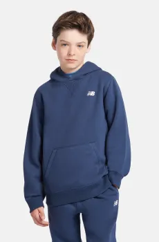 Детское темно-синее худи BRUSH BACK SMALL LOGO Синий 15-16Y New Balance LAKB0003NNY