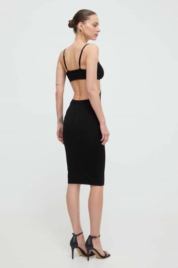 Платье Elisabetta Franchi цвет чёрный mini облегающая Платье Elisabetta Franchi цвет чёрный mini облегающая