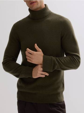 Reserved - Гольф із кашеміром - зелений - 438GQ-87X