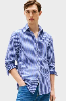 Мужская рубашка в клетку GINGHAM Разноцветный S Tommy Hilfiger MW0MW39452