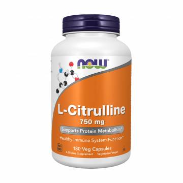 L-Цитруллин NOW foods L-Citrulline 750 мг, 180 капсул L-Цитруллин NOW foods L-Citrulline 750 мг, 180 капсул