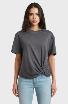 Женская темно-серая футболка Washed relaxed Серый L G-Star RAW D29393,2653