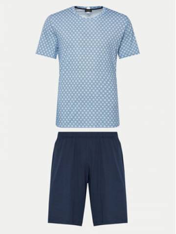 Hanro Піжама Night & Day 75110 Голубий Regular Fit Hanro Піжама Night & Day 75110 Голубий Regular Fit