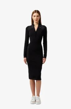 Женское черное платье Черный 36 Lacoste EF2502031