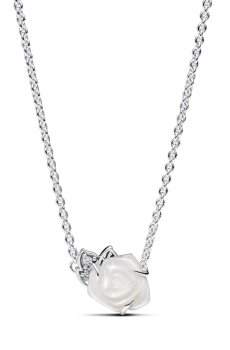 Намисто "Біла троянда в цвіту"