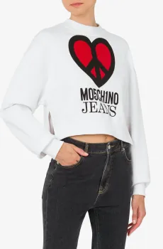 Женский белый свитшот Белый M Moschino J1714.3256;4001