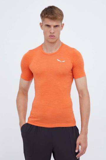 Функциональная футболка Salewa Zebru Fresh цвет оранжевый Функциональная футболка Salewa Zebru Fresh цвет оранжевый