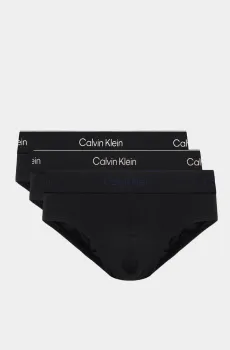Мужские черные брифы (3 шт) HIP BRIEF Черный XL Calvin Klein LV00NB4388