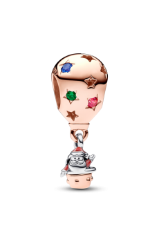 Намистина "Санта Клаус на повітряній кулі"