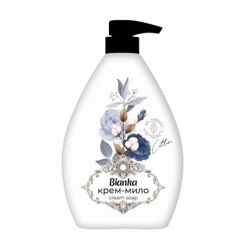 Жидкое крем-мыло Bianka Cream Soap Cotton, 900 г Жидкое крем-мыло Bianka Cream Soap Cotton, 900 г