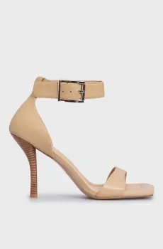 Женские бежевые кожаные босоножки Florencia Бежевый 36 PRPY PRSDS70235W