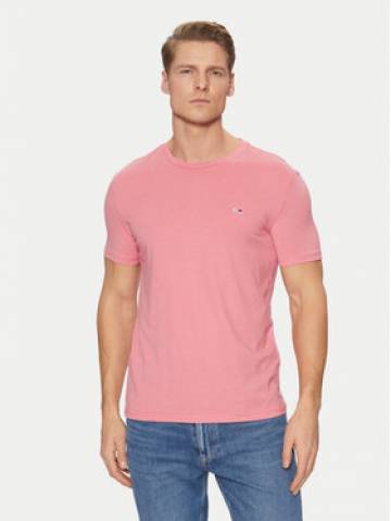 Tommy Jeans Футболка Jaspe DM0DM20363 Рожевий Slim Fit Tommy Jeans Футболка Jaspe DM0DM20363 Рожевий Slim Fit