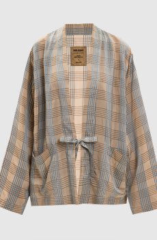 Бежевый кардиган Juno в клеточку