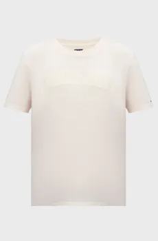 Женская белая футболка TJW RLX GMD VARSITY Белый XS Tommy Jeans DW0DW19444