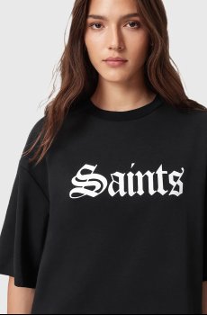 Хлопковая футболка AllSaints SAINT