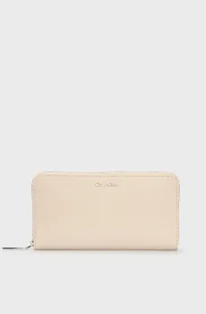 Женский бежевый кошелек с узором MUST Бежевый ONESIZE Calvin Klein LV04F1073G