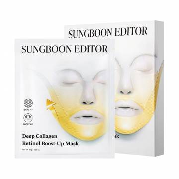 Маска для лица Sungboon Editor Deep Collagen Retinol Boost-Up Mask с коллагеном и ретинолом, 4*25 г Маска для лица Sungboon Editor Deep Collagen Retinol Boost-Up Mask с коллагеном и ретинолом, 4*25 г