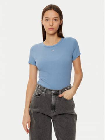Tommy Jeans Футболка Essential DW0DW17383 Голубий Slim Fit Tommy Jeans Футболка Essential DW0DW17383 Голубий Slim Fit