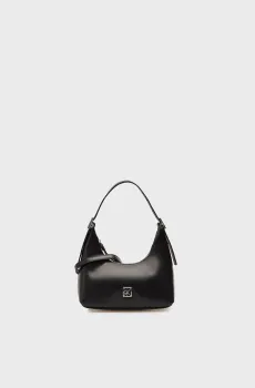 Женская черная кожаная сумка EMBLEM Черный ONESIZE Calvin Klein LV04F3263G