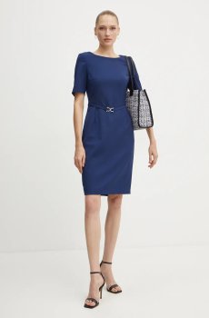 Шерстяное платье BOSS